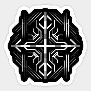 Sacred Geometry Fractal Art Sticker